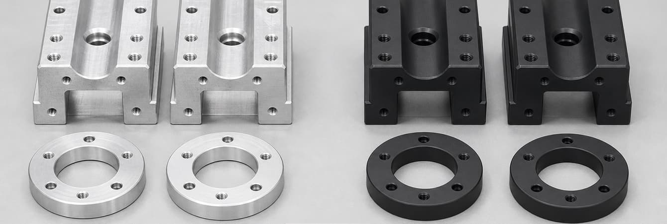 Surface finish and appearance options for hardcoat anodizing